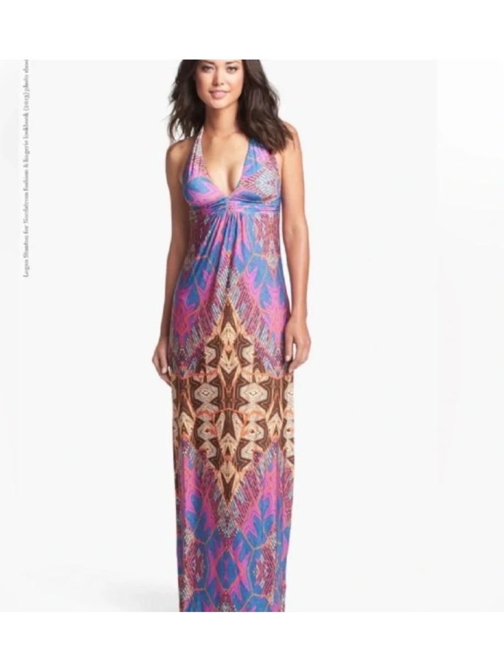Halter Maxi Dress Resortwear VIX Paula Hermanny Small